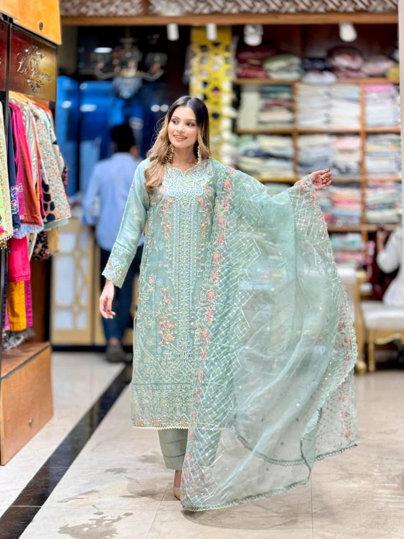 SB - Mahpara Organza Formal - green
