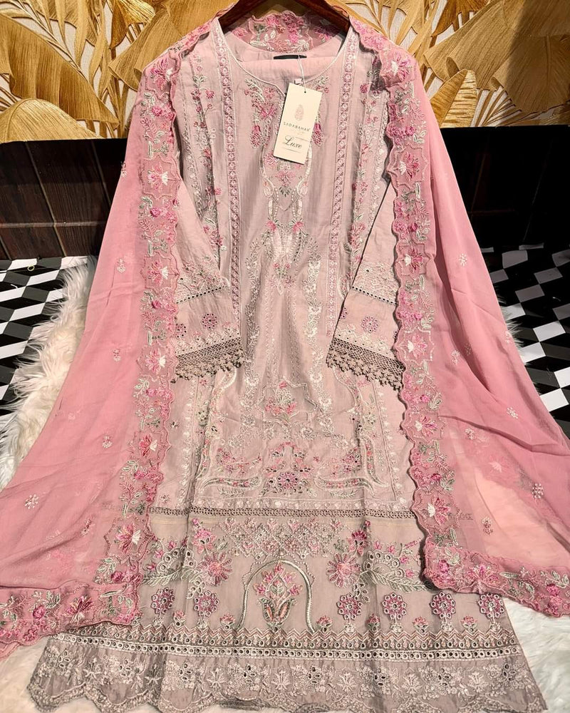 Sadabahar luxury lawn - l.gray